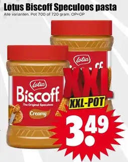 Dirk Lotus Biscoff Speculoos pasta aanbieding