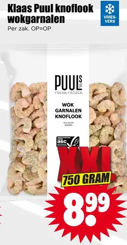 Dirk Klaas Puul wokgarnalen knoflook aanbieding