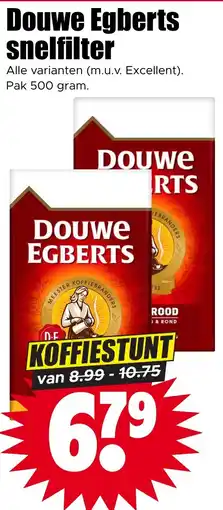 Dirk Douwe Egberts snelfilter aanbieding