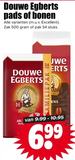 Dirk Douwe Egberts pads of bonen aanbieding