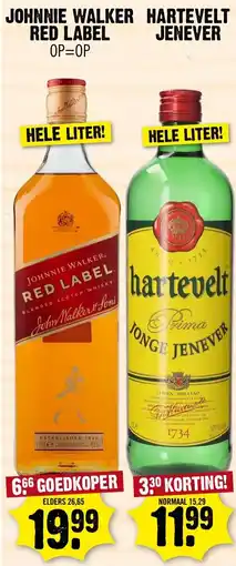 Dirk johnnie walker red label aanbieding