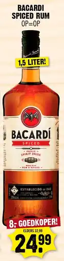 Dirk Bacardi spiced rum aanbieding