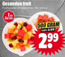 Dirk Gesneden fruit aanbieding