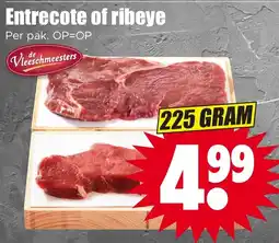 Dirk de Vleeschmeesters entrecote of ribeye aanbieding