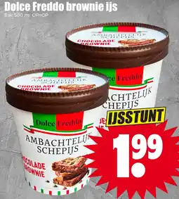 Dirk Dolce Freddo brownie ijs aanbieding
