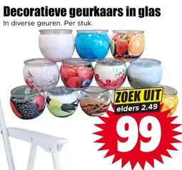 Dirk Decoratieve geurkaars in glas aanbieding