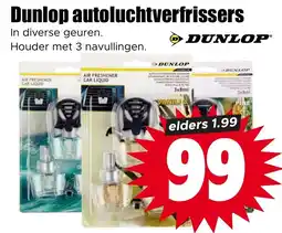 Dirk Dunlop autoluchtverfrissers aanbieding