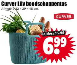 Dirk Curver Lily boodschappentas aanbieding
