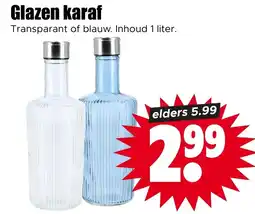 Dirk Glazen karaf aanbieding