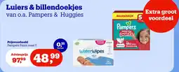 Bol.com Luiers & billendoekjes van o.a. Pampers & Huggies aanbieding