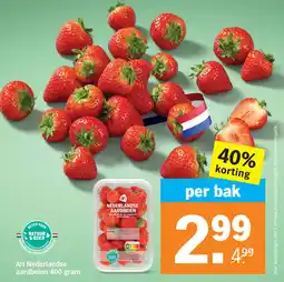 Albert Heijn AH Nederlandse aardbeien aanbieding