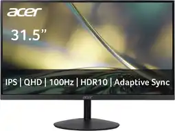 MediaMarkt Acer Sa322quebmiipx - 31.5 Inch 2k 2560 X 1440 Pixels Ips (in-plane Switching) aanbieding