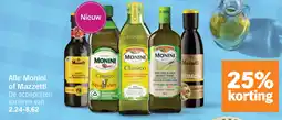 Albert Heijn Alle Monini of Mazzetti aanbieding