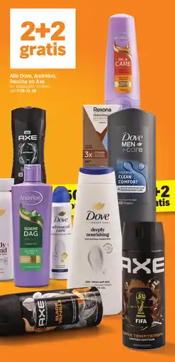 Albert Heijn Alle Dove, Andrélon, Rexona en Axe aanbieding