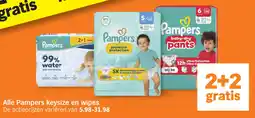 Albert Heijn Alle Pampers keysize en wipes aanbieding