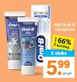 Albert Heijn Alle Oral-B tandpasta aanbieding