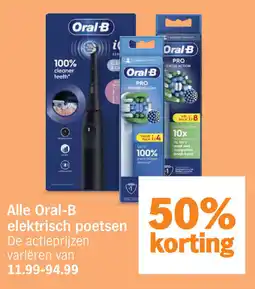 Albert Heijn Alle Oral-B elektrisch poetsen aanbieding
