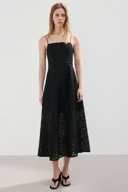 Wehkamp Mango midi jurk zwart aanbieding
