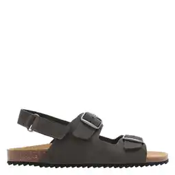 Wehkamp Mango Kids leren sandalen grijs aanbieding