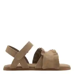 Wehkamp Mango Kids leren sandalen bruin aanbieding