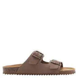 Wehkamp Mango Kids Tiener leren sandalen bruin aanbieding