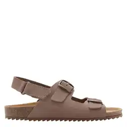 Wehkamp Mango Kids leren sandalen bruin aanbieding