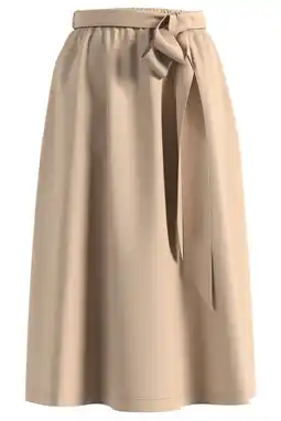 Wehkamp s.Oliver BLACK LABEL midi rok beige aanbieding