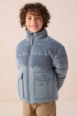 Wehkamp Sissy-Boy corduroy gewatteerde jas blauw aanbieding