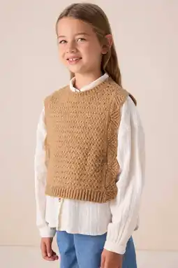 Wehkamp Sissy-Boy spencer bruin grof gebreid aanbieding