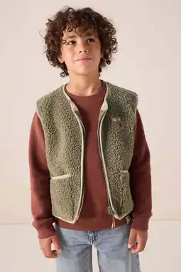 Wehkamp Sissy-Boy teddy gilet donkergroen aanbieding