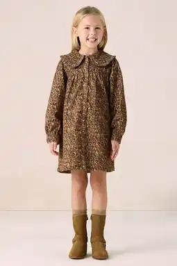 Wehkamp Sissy-Boy corduroy blousejurk met panterprint donkergroen aanbieding