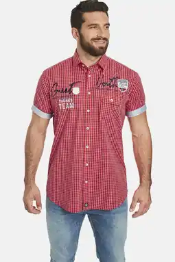 Wehkamp Jan Vanderstorm casual overhemd rood aanbieding
