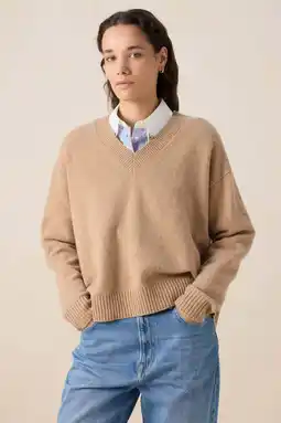 Wehkamp Sissy-Boy wollen pullover lichtbruin aanbieding