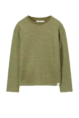 Wehkamp Sissy-Boy gestreepte longsleeve groen fijn gebreid aanbieding