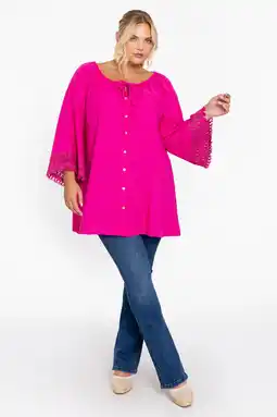Wehkamp YOEK tuniekblouse roze aanbieding