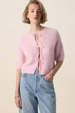 Wehkamp Sissy-Boy gebreid vest met wol lichtroze aanbieding