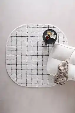 Wehkamp Studio LIVIT vloerkleed off white/antraciet (Ø200) aanbieding