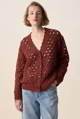 Wehkamp Sissy-Boy gebreid vest donkerrood aanbieding