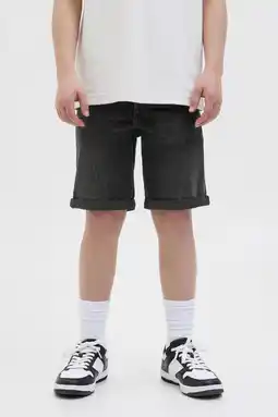 Wehkamp JACK & JONES JUNIOR regular denim short black denim aanbieding