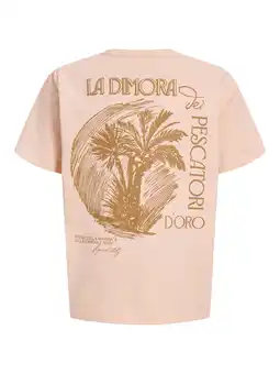 Wehkamp JACK & JONES JUNIOR T-shirt met backprint oranje aanbieding