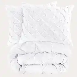 Wehkamp NOUS Living katoenen dekbedovertrek 2-persoons (200x200 cm) Pintuc aanbieding