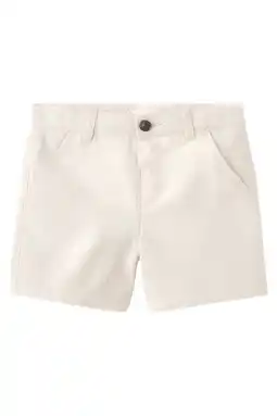 Wehkamp Mango Kids chino short met linnen beige aanbieding