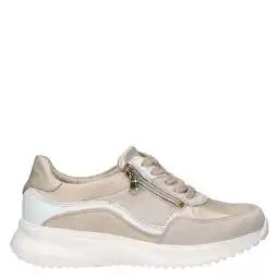 Wehkamp Waldlaufer leren sneakers beige aanbieding