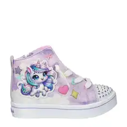 Wehkamp Skechers sneakers met lichtjes lila aanbieding