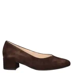 Wehkamp Gabor suède pumps met lage hak bruin aanbieding