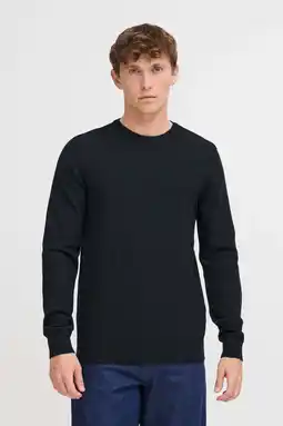 Wehkamp Blend gebreide trui donkerblauw aanbieding