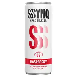 PLUS SYNQ Hard Seltzer Raspberry aanbieding