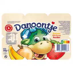 Dirk Danoontje Kinder Fruitkwark Toetjes Banaan, Aardbei & Abrikoos aanbieding