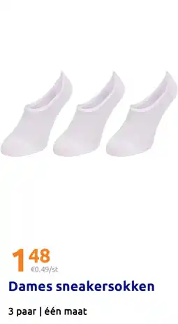 Action Dames sneakersokken aanbieding