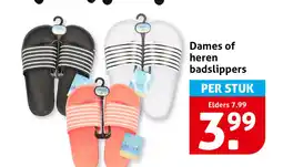 Hoogvliet Dames of heren badslippers aanbieding